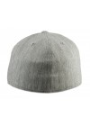 Flexfit Premium Fitted Flat Bill Cap - Heather Gray